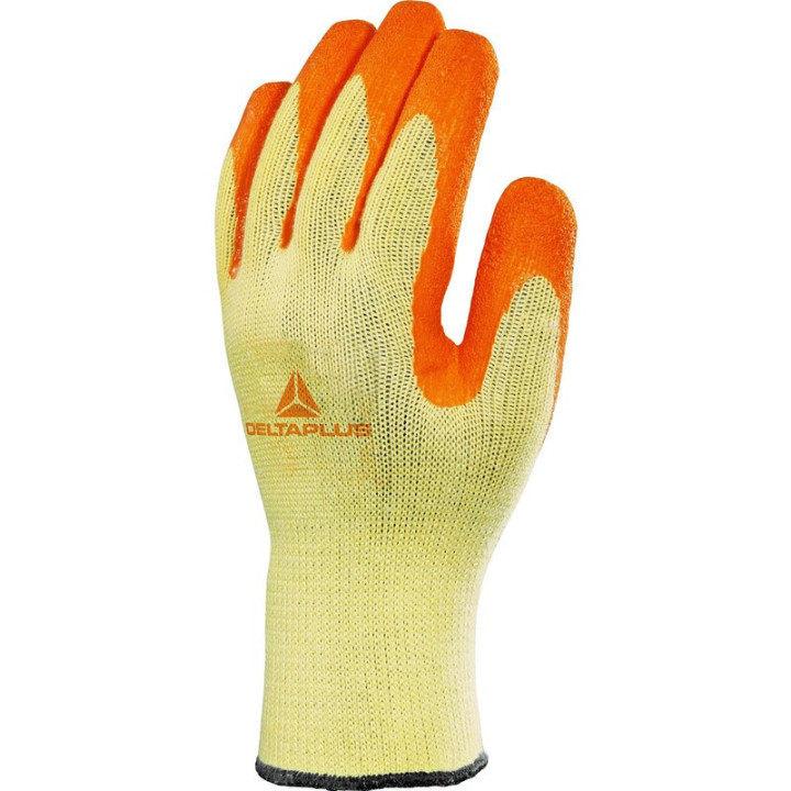 Gant tricot polycoton, paume enduite latex