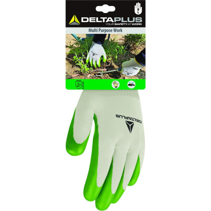 Paires de gants multiusages paume enduite latex