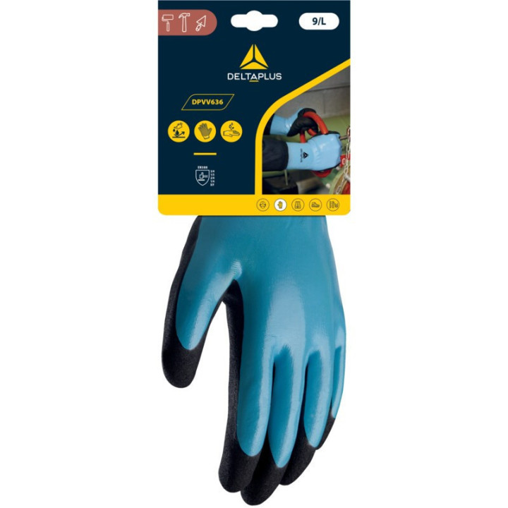 Lot de 12 gants de protection confortables et hydrofuges