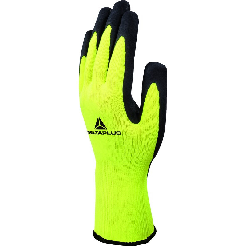 Gant tricot polyester paume enduite latex manutention générale