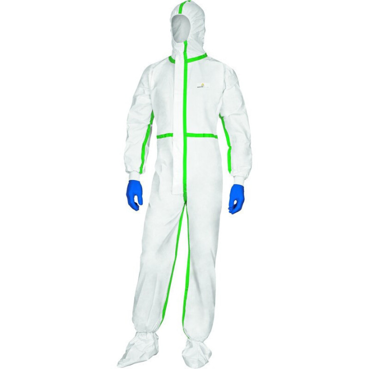 Combinaison de protection jetable non tissée à capuche