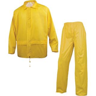 Ensemble de pluie veste et pantalon polyamide enduit PVC