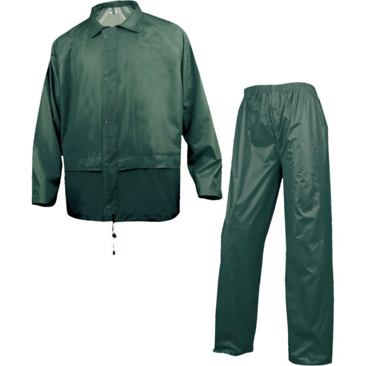 Ensemble de pluie veste et pantalon polyamide enduit PVC