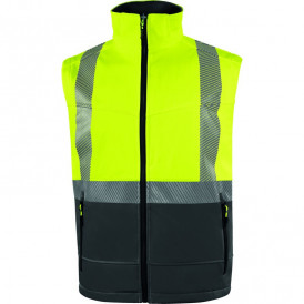 Veste softshell haute visibilité en manches amovibles (2)