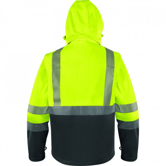Veste softshell haute visibilité en manches amovibles
