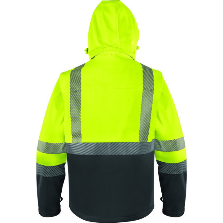 Veste softshell haute visibilité en manches amovibles