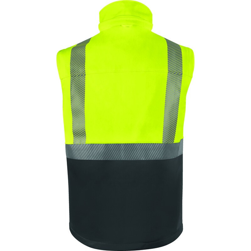 Veste softshell haute visibilité en manches amovibles
