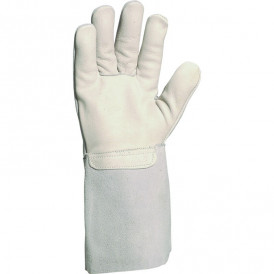 Gant fleur et croûte de bovin manchette 15 cm (2)