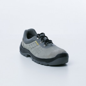 Chaussures basses cuir croute velours (2)