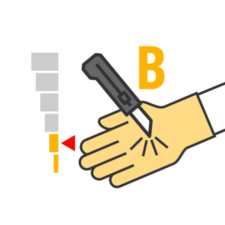 Gants cuir fleur hydrofuge retournée doublé kevlar 2 fils