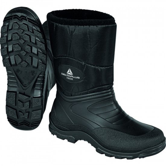 Demi-bottes fourrée en PVC
