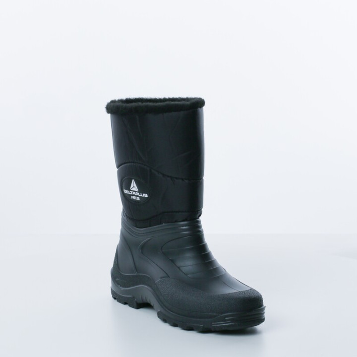 Demi-bottes fourrée en PVC