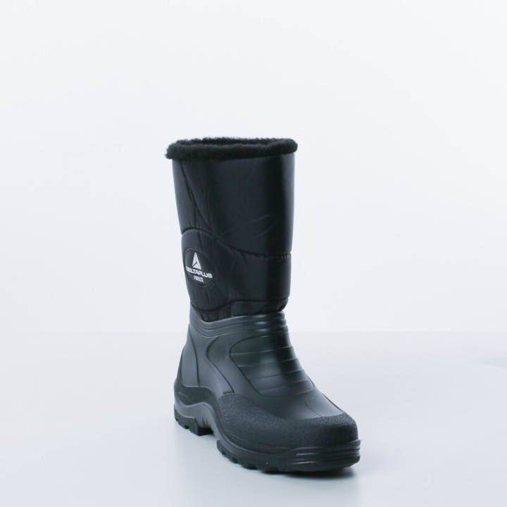 Demi-bottes fourrée en PVC