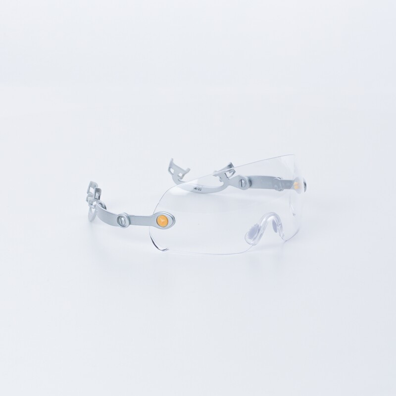 Lunettes polycarbonate adaptable sur casque de chantier
