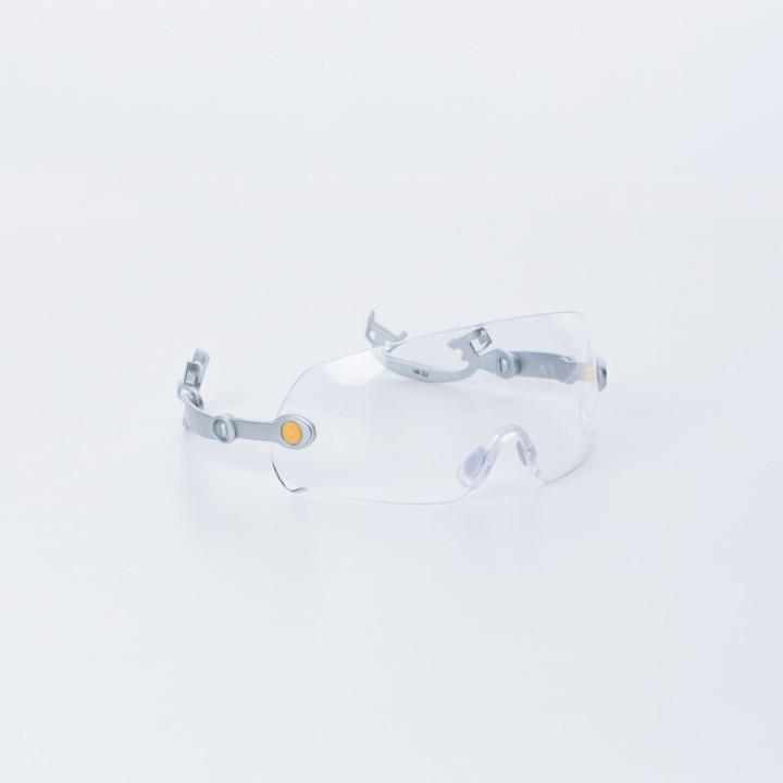 Lunettes polycarbonate adaptable sur casque de chantier
