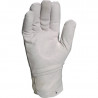 Gants cuir poignet bord cotes longueur 26 cm