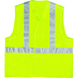 Gilet hv maille polyester bandes baudrier