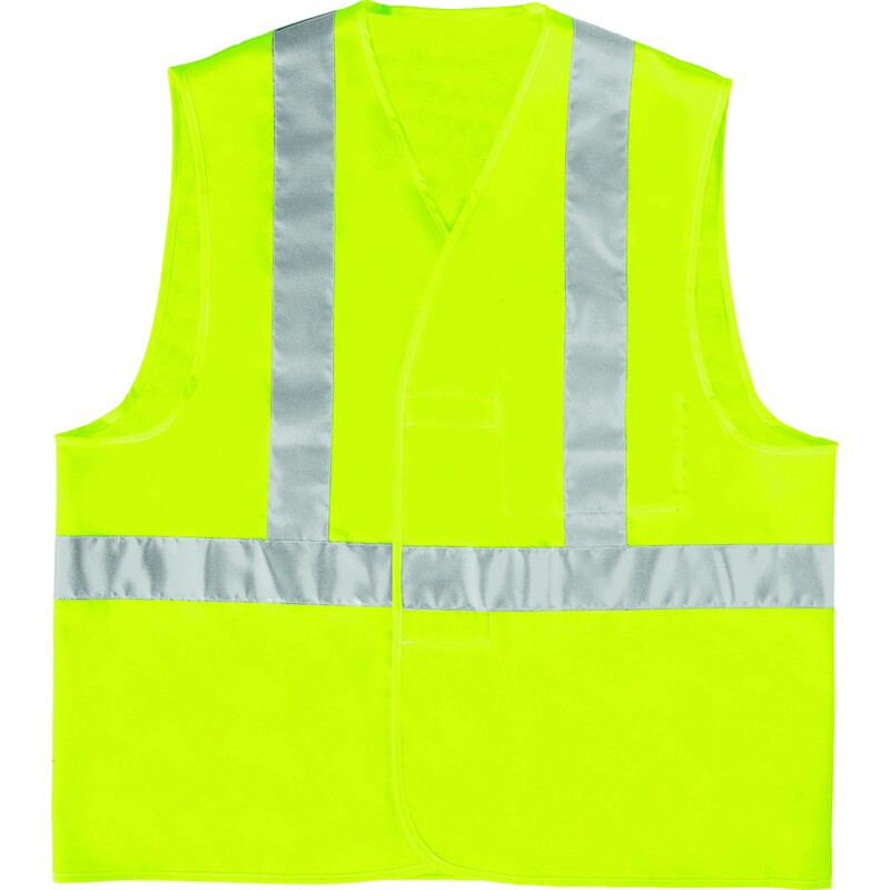 Gilet hv maille polyester bandes baudrier