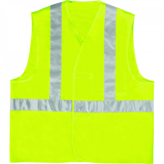 Gilet hv maille polyester bandes baudrier