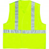 Gilet hv maille polyester bandes baudrier