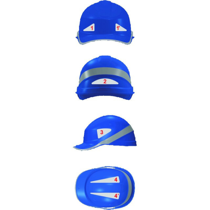 Sachet de 20 autocollants pour casques de chantier