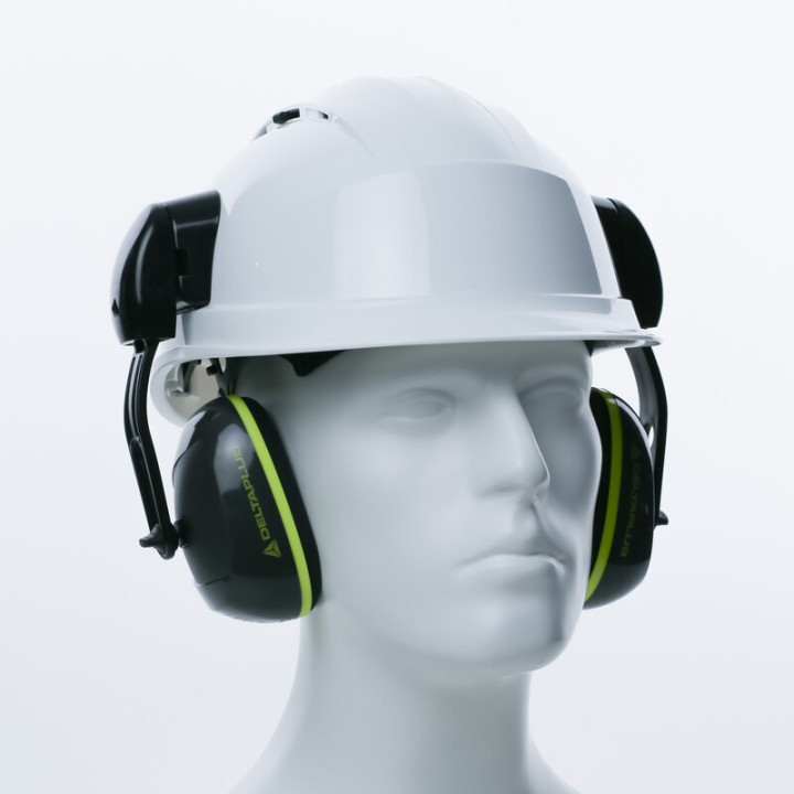 Coquilles antibruit pour casque de chantier SNR 26 Décibels