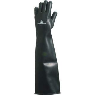 Gant latex noir non floqué longueur 60 cm