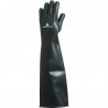 Gant latex noir non floqué longueur 60 cm
