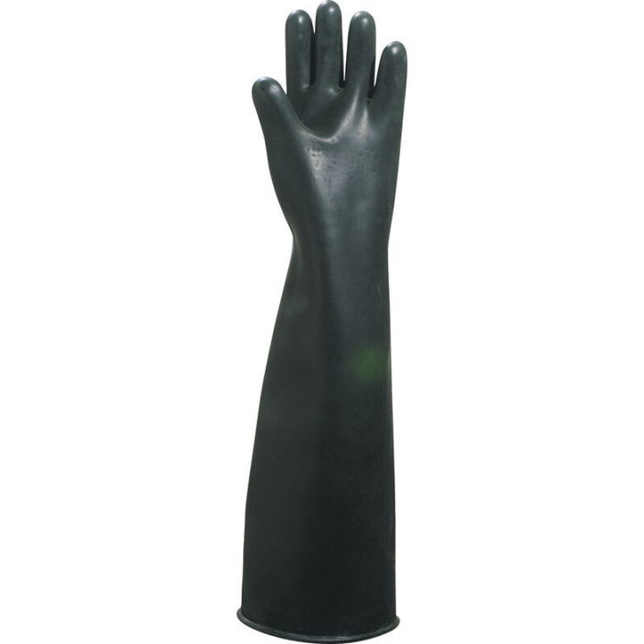 Gant latex noir non floqué longueur 60 cm