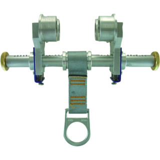 Dispositif d'ancrage provisoire avec roulettes