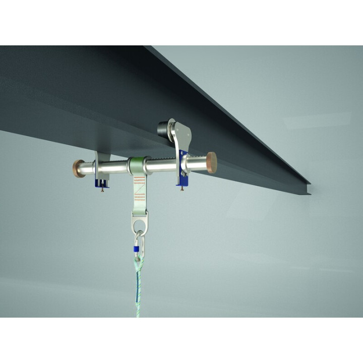 Dispositif d'ancrage provisoire avec roulettes