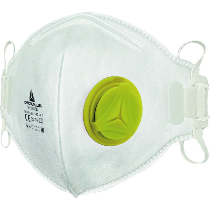 Boite demi-masques pliables jetables FFP2 avec valve