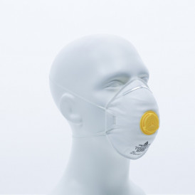 Demi-masques jetables moulés FFP2 avec valve (2)