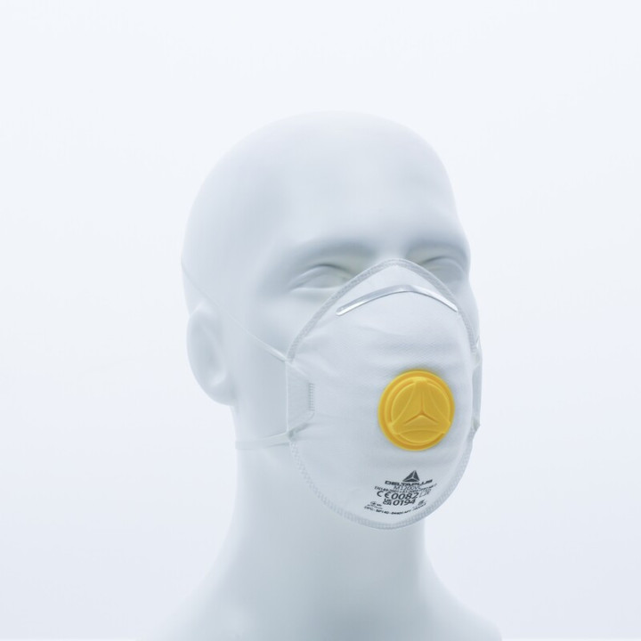 Demi-masques jetables moulés FFP2 avec valve