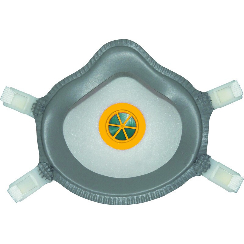 Boite de faciales FFP2 format coque avec valve – dolomite