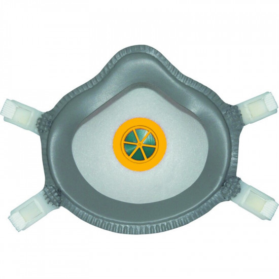 Boite de faciales FFP2 format coque avec valve – dolomite