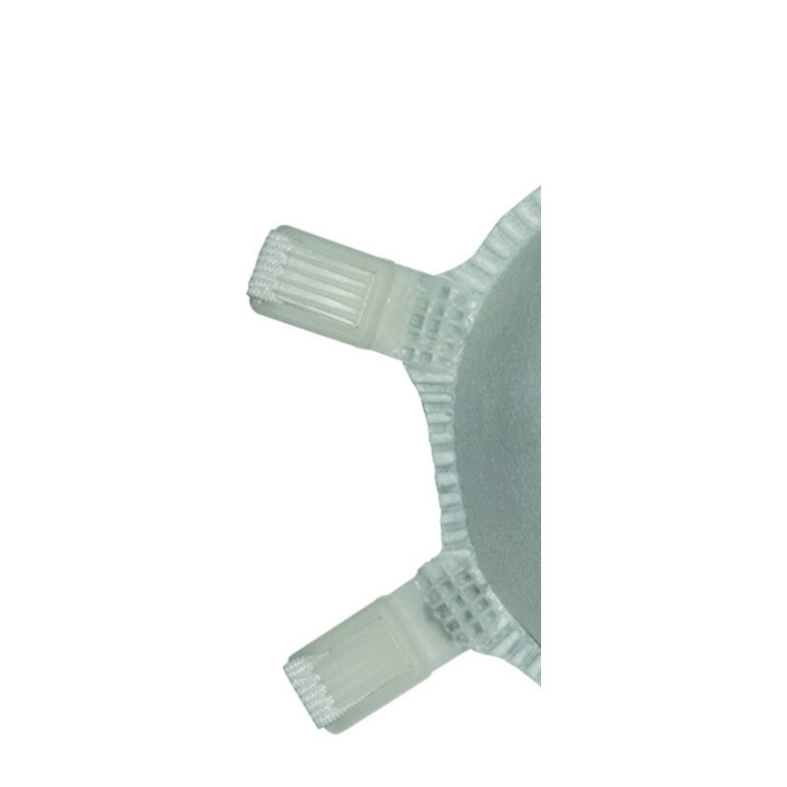 Boite de faciales FFP2 format coque avec valve – dolomite