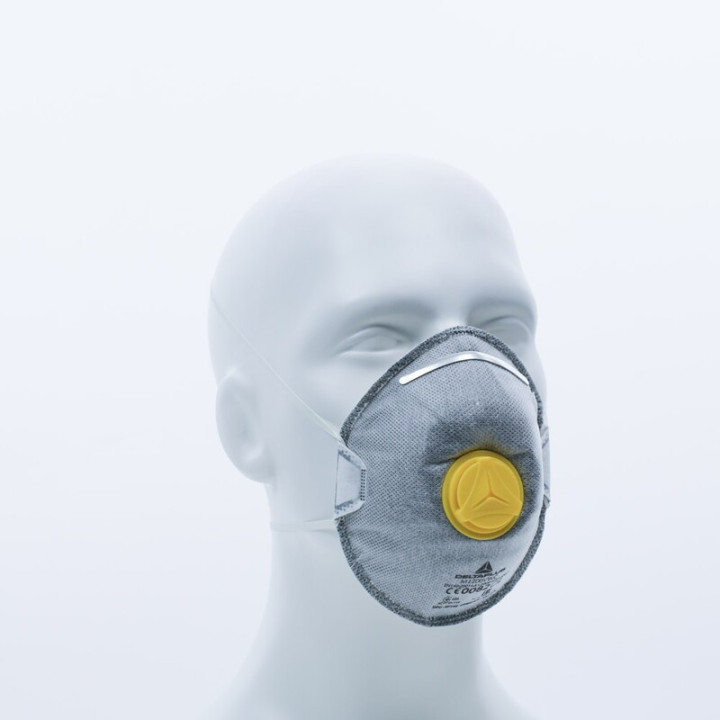 Demi-masques ffp2 format coque avec valve