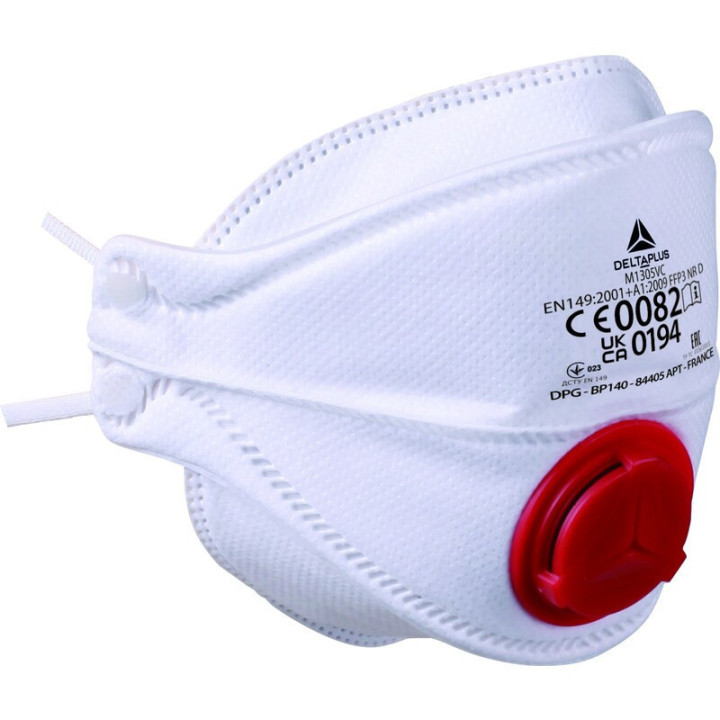 Demi-masques jetables FFP3 pliables 4 volets avec valve