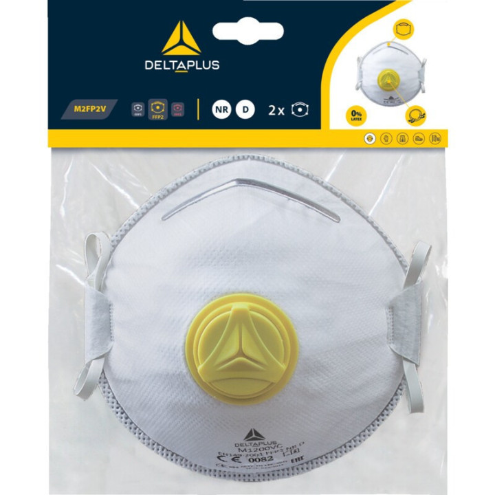 Kit de 2 demi-masques ffp2 avec valve