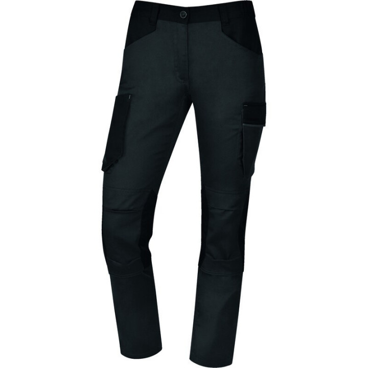Pantalon de travail femme coupe regular 7 poches avec poches genoux