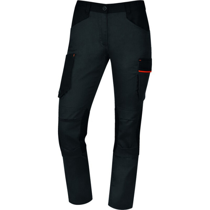 Pantalon de travail coupe ajustée genoux préformés