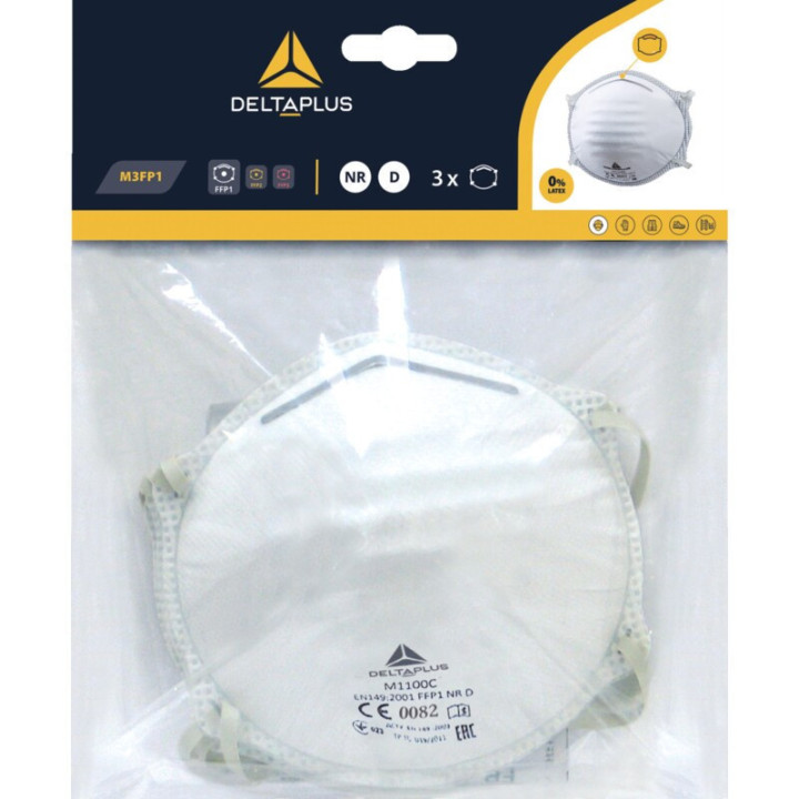 Masques ffp1 sans valve sous blister