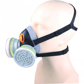 Demi-masque de protection respiratoire nu en bi-matières