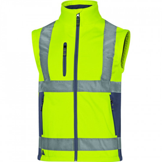 Veste manches amovibles Haute Visibilité Softshell 3 couches