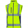Veste manches amovibles Haute Visibilité Softshell 3 couches
