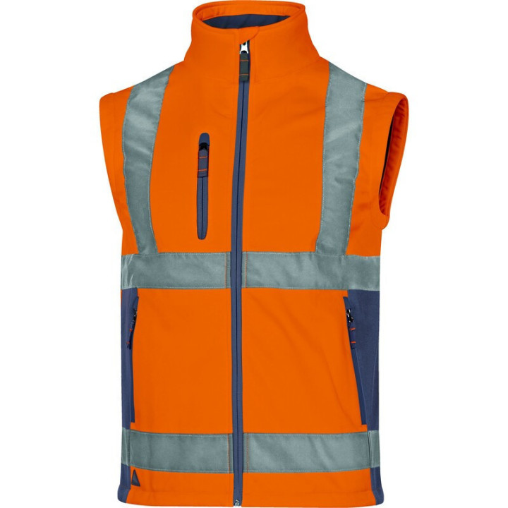 Veste manches amovibles Haute Visibilité Softshell 3 couches