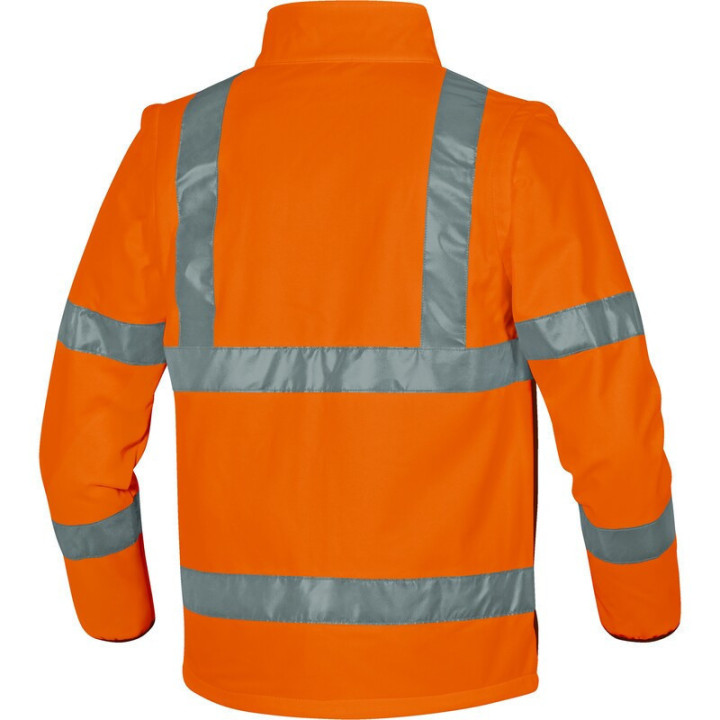 Veste manches amovibles Haute Visibilité Softshell 3 couches