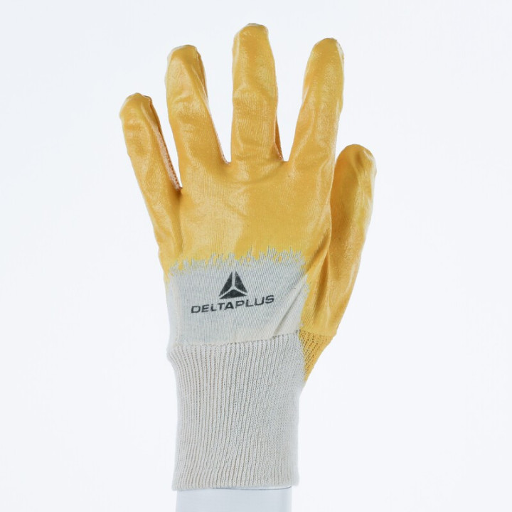 Gant nitrile léger dos aéré poignet tricot