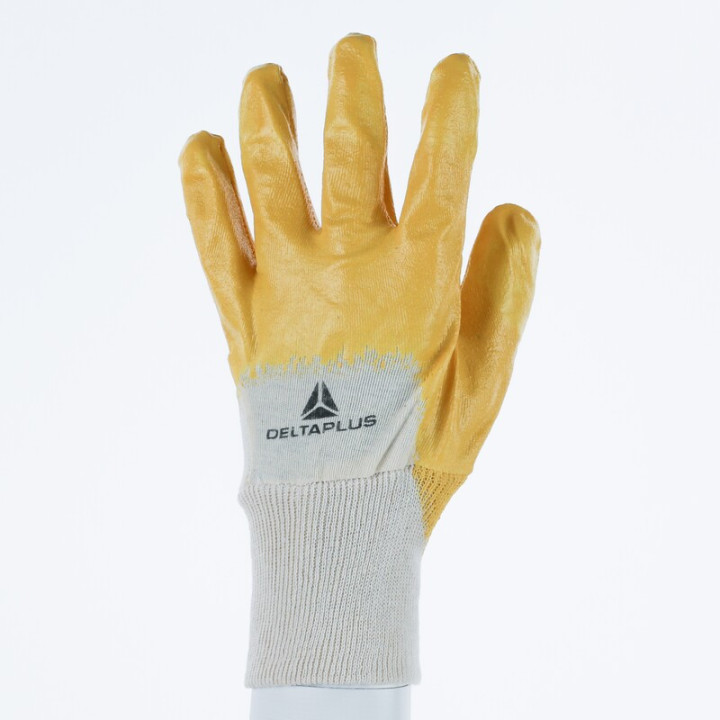 Gant nitrile léger dos aéré poignet tricot